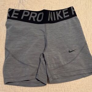 Nike Pro Heather Gray Training Shorts